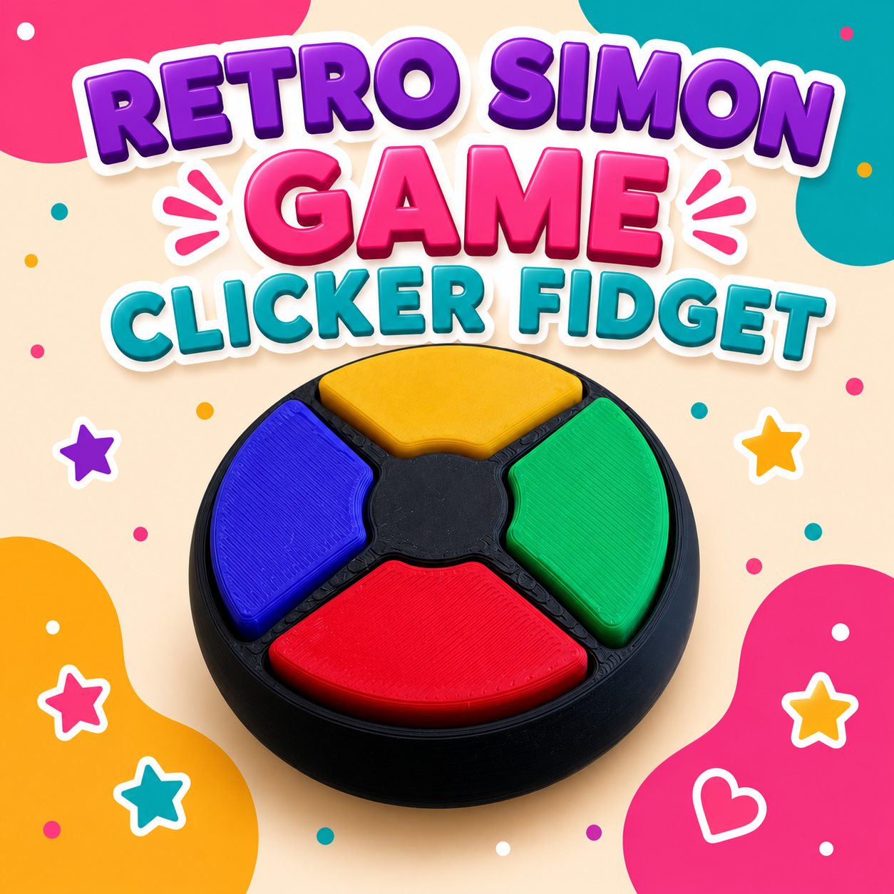 Retro Simon Game Fidget Clicker
