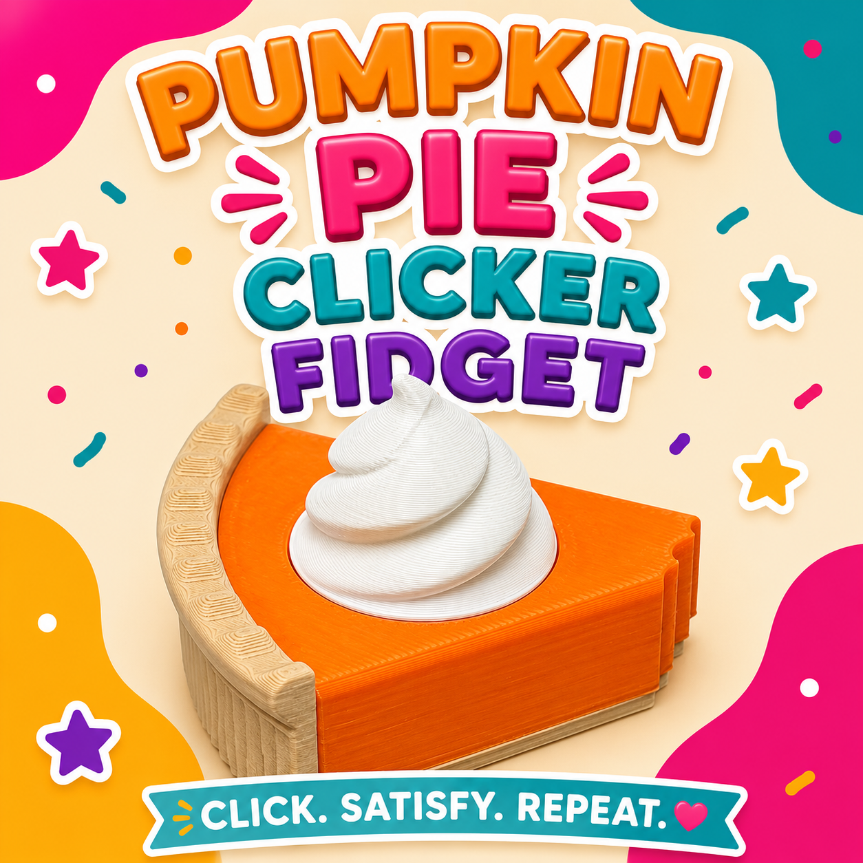 Pumpkin Pie Fidget Clicker