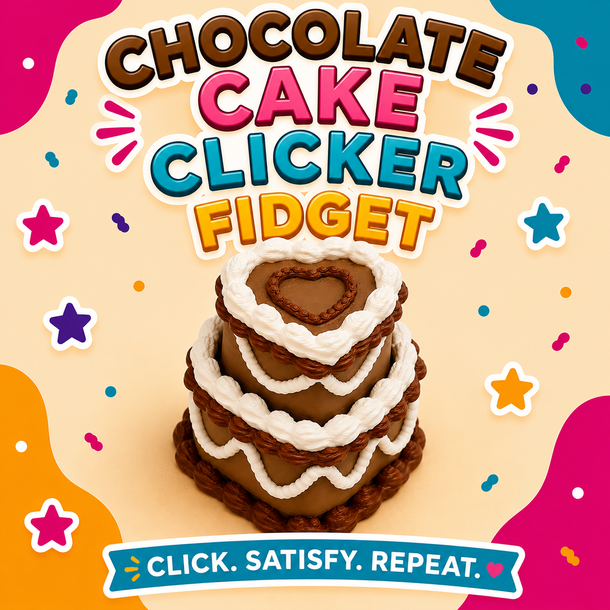 Chocolate Cake Fidget Clicker