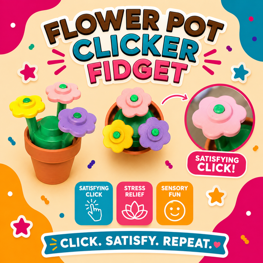 Flower Pot Fidget Clicker