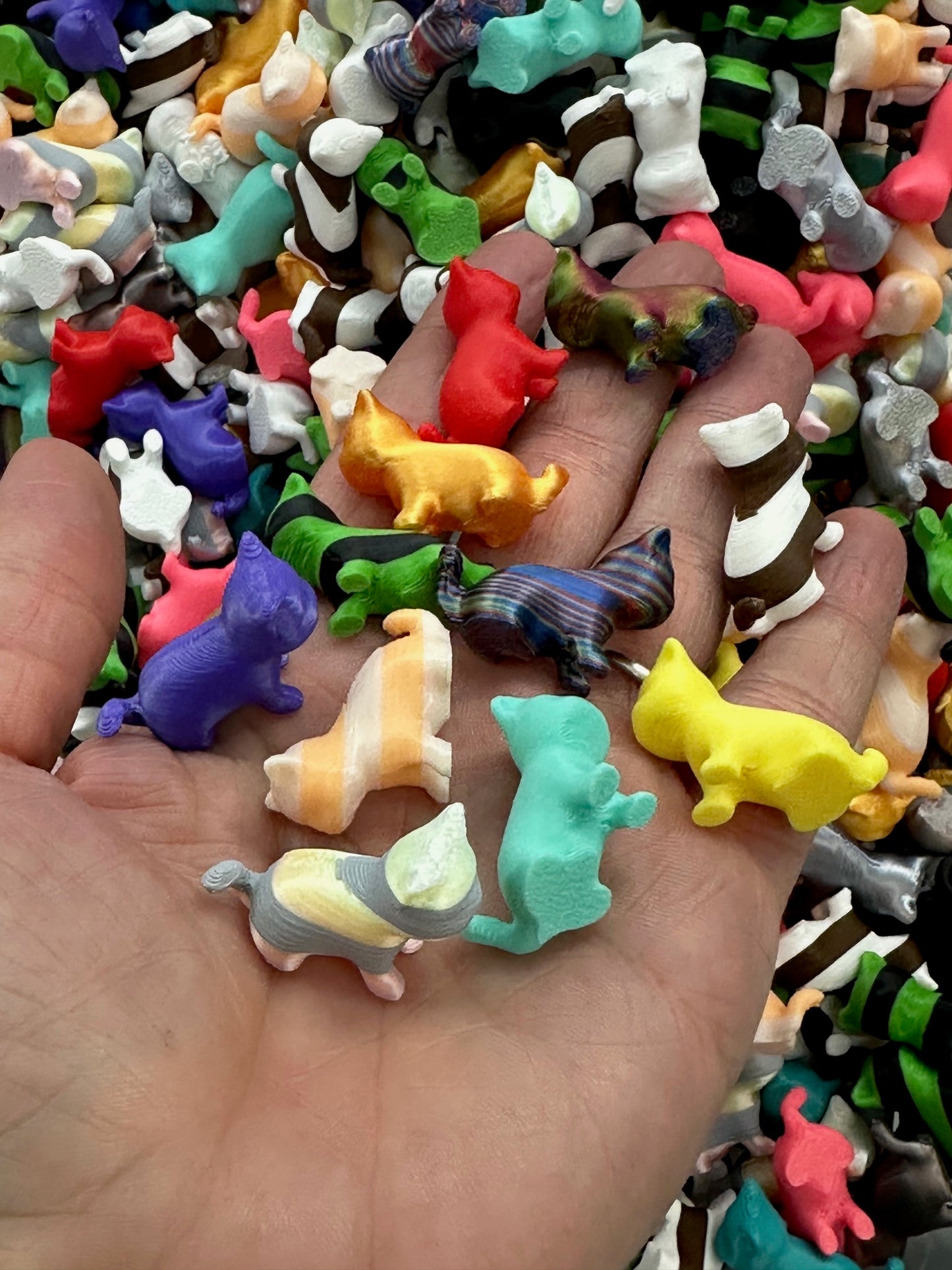 Bag Of Colorful Assorted Mini Kitty Cats