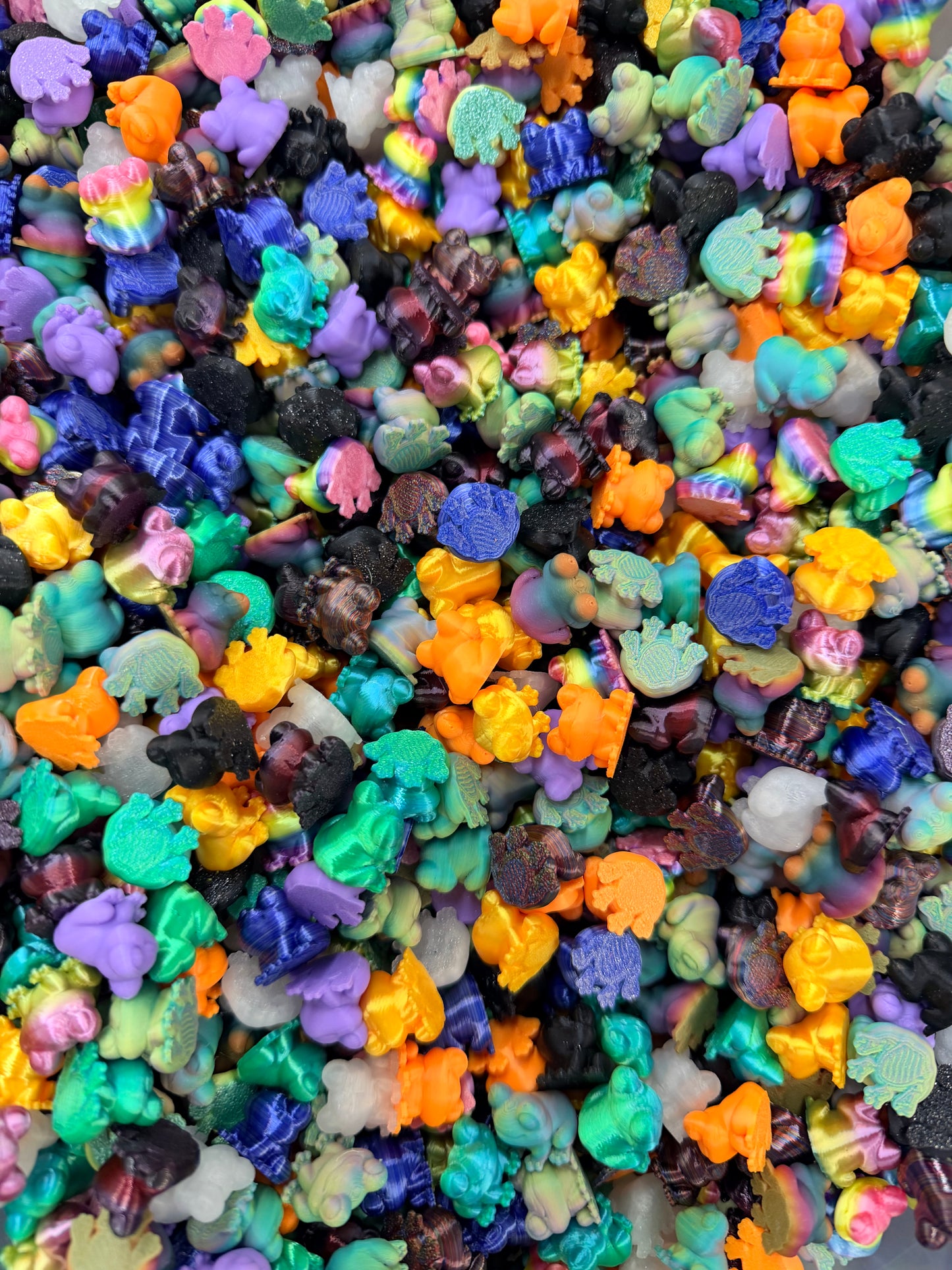 Bag Of Colorful Assorted Mini Frogs