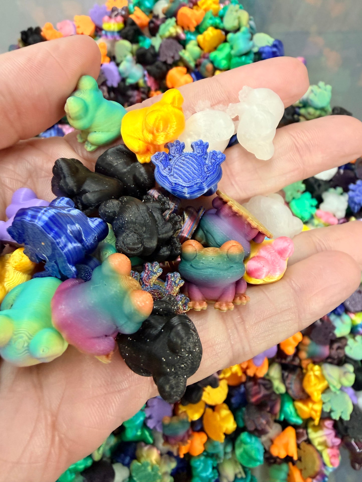Bag Of Colorful Assorted Mini Frogs