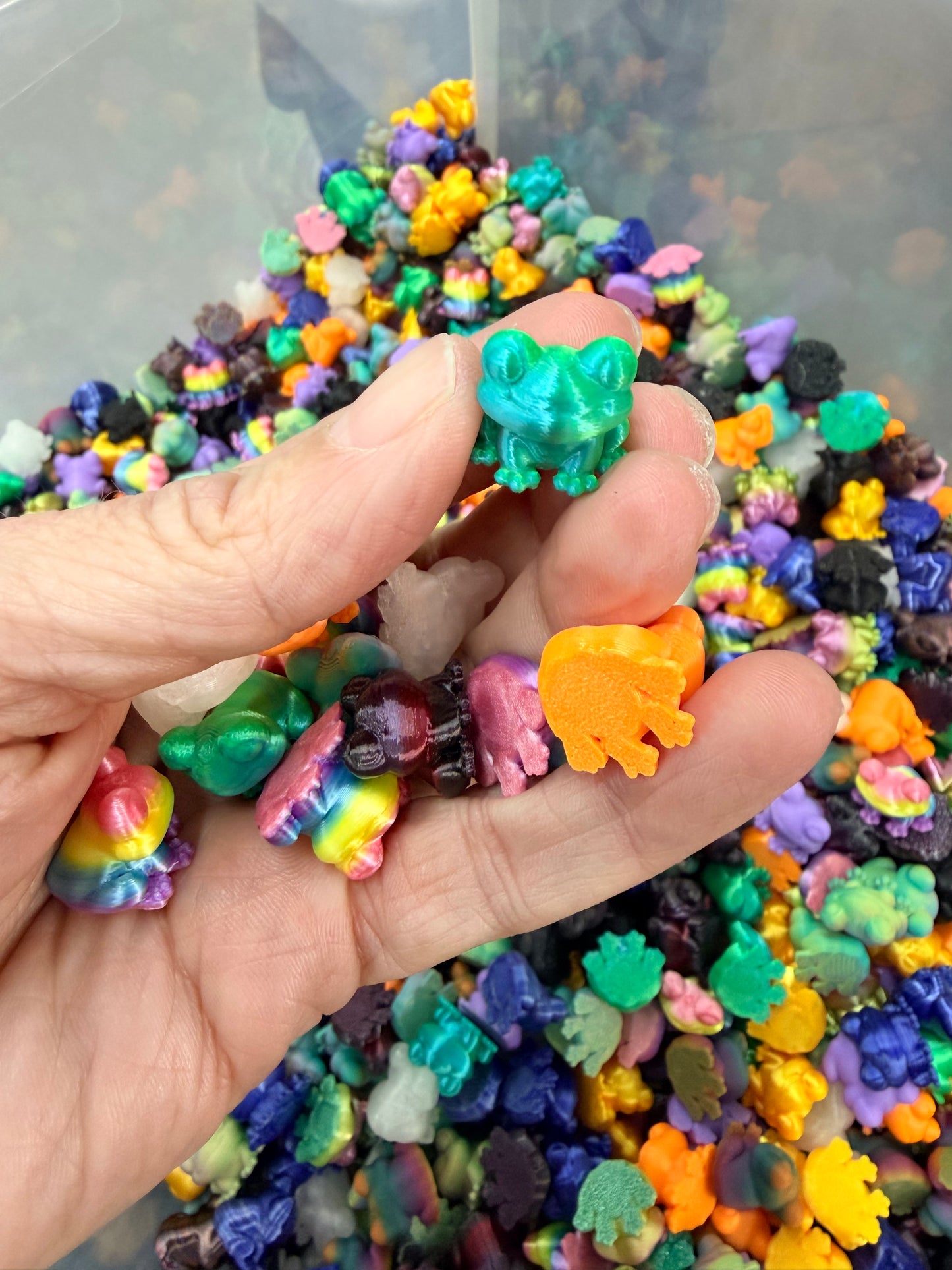 Bag Of Colorful Assorted Mini Frogs