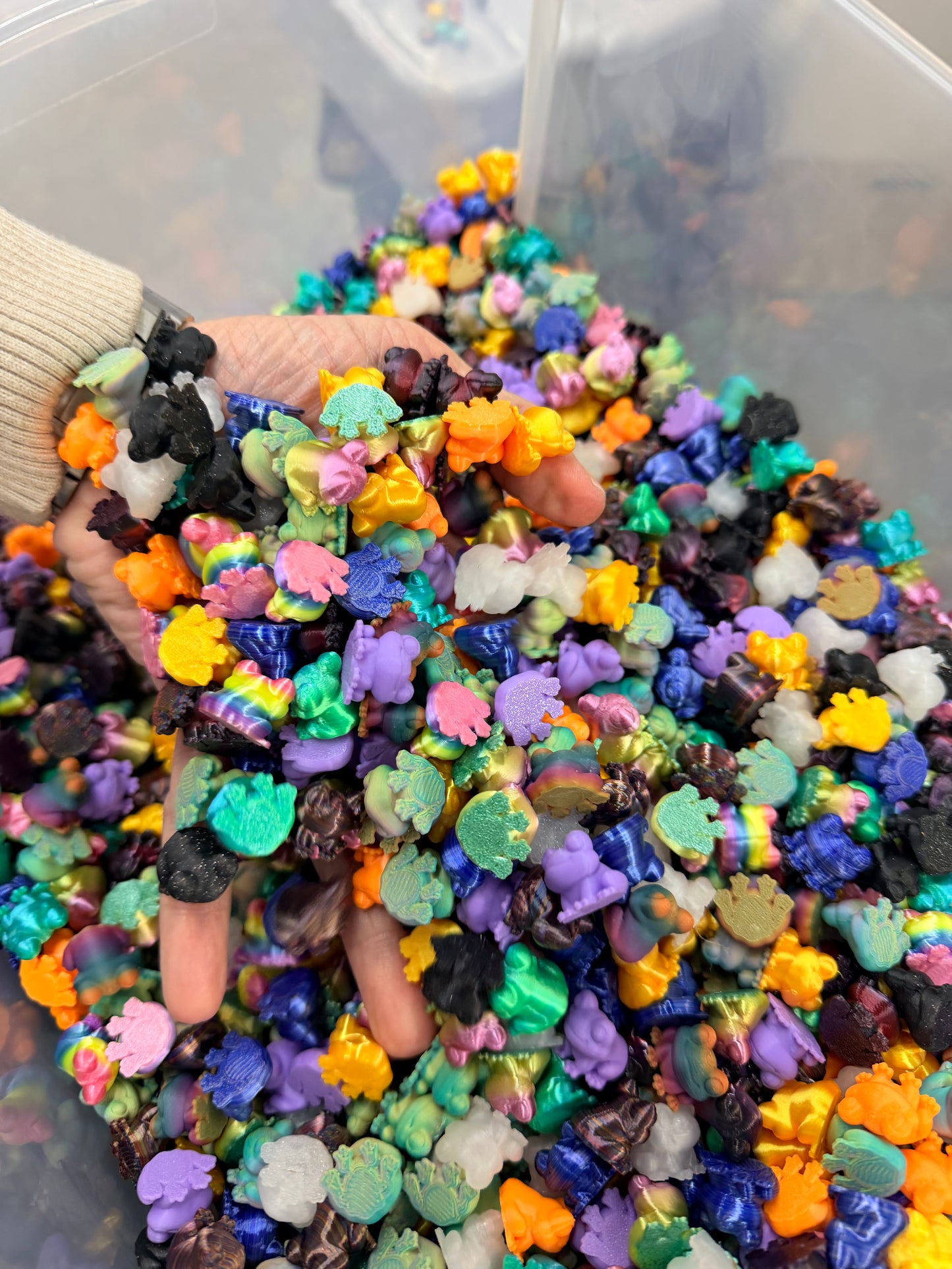 Bag Of Colorful Assorted Mini Frogs