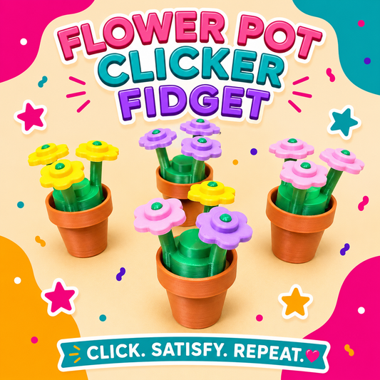 Flower Pot Fidget Clicker