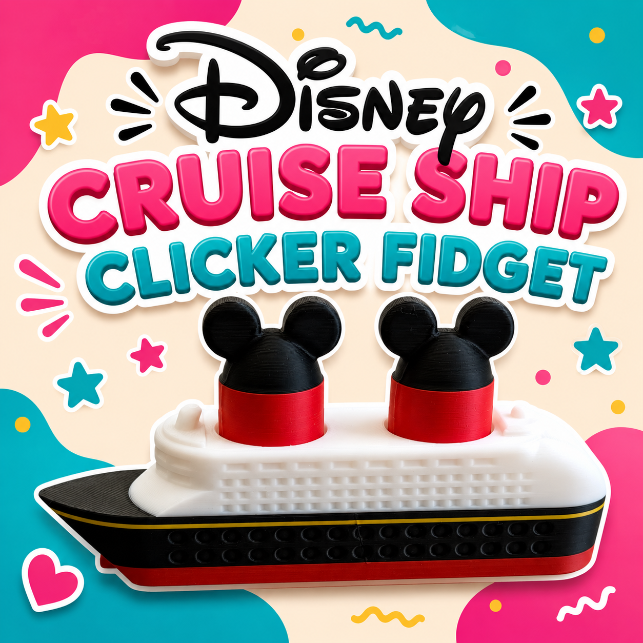 Disney Cruise Ship Fidget Clicker