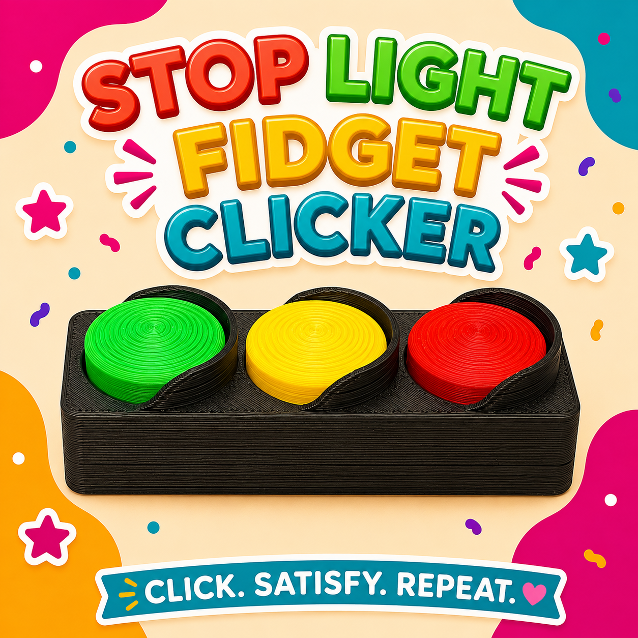 Stop Light Fidget Clicker