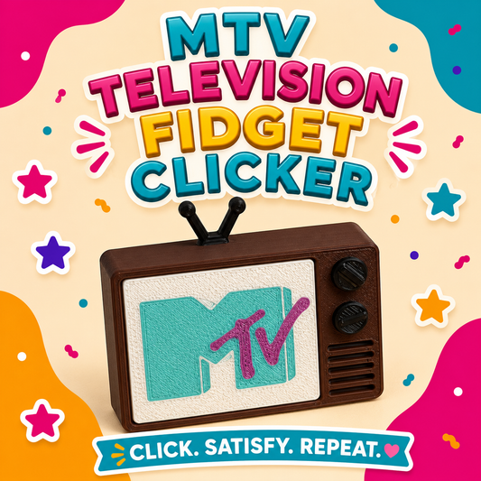 Retro MTV Television Fidget Clicker