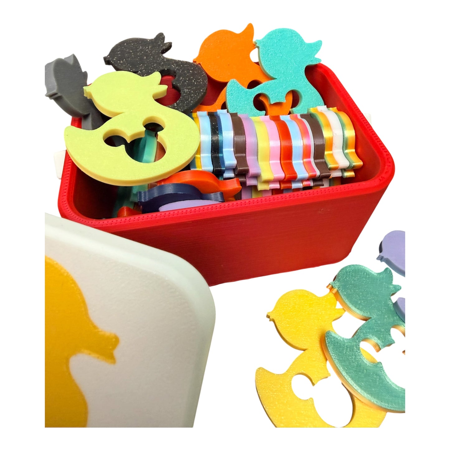 Mini Duck "Igloo" Cooler With 30 Mouse Ear Flat Ducks