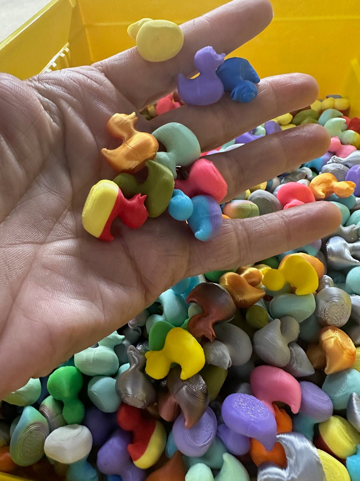 Bag Of Colorful Assorted Mini Ducks