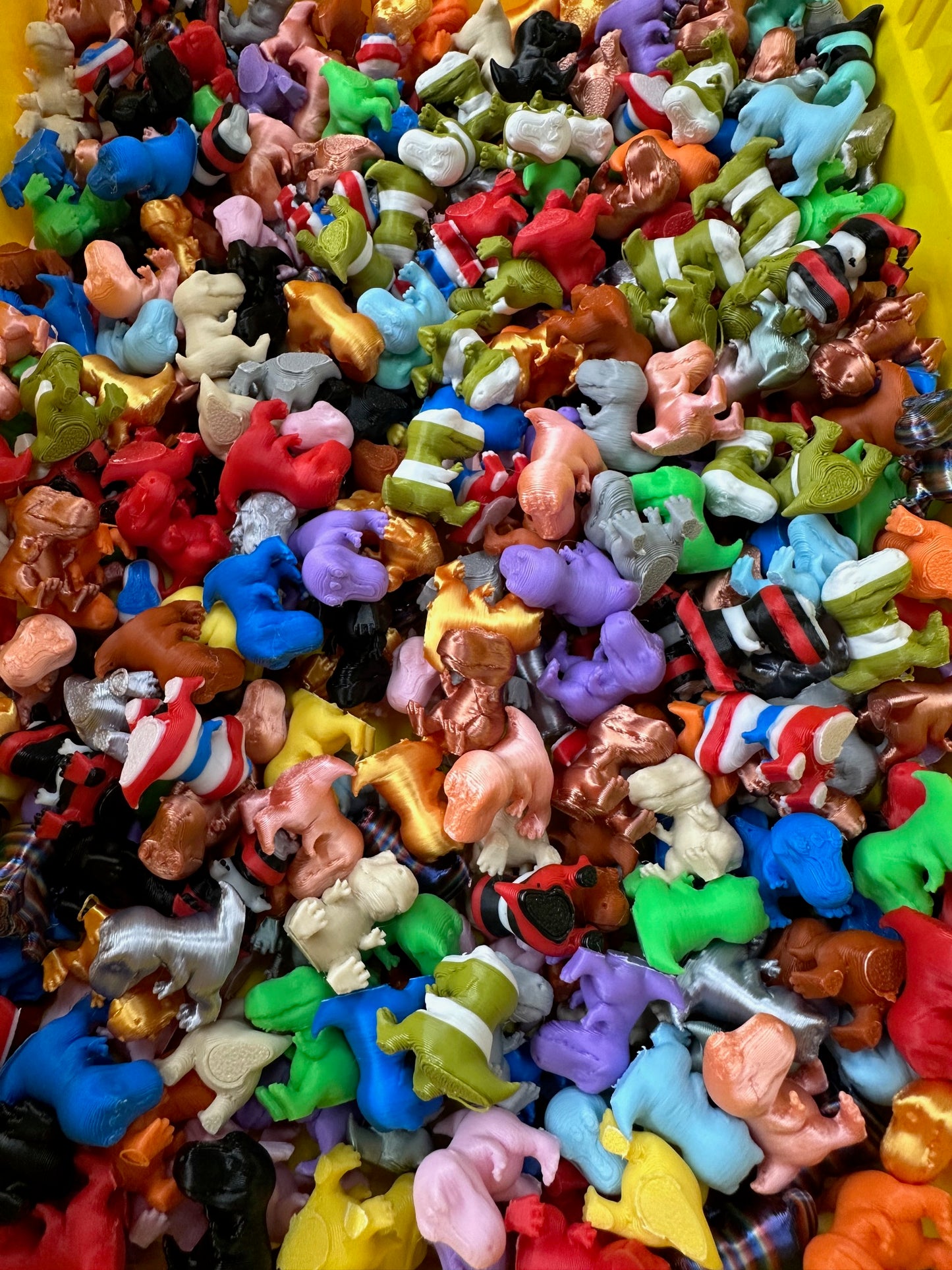 Bag Of Colorful Assorted Mini T-Rex Dinosaurs
