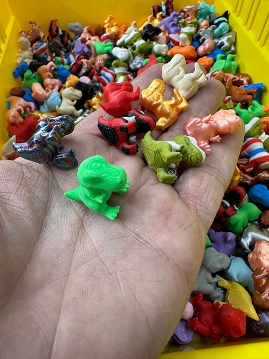 Bag Of Colorful Assorted Mini T-Rex Dinosaurs