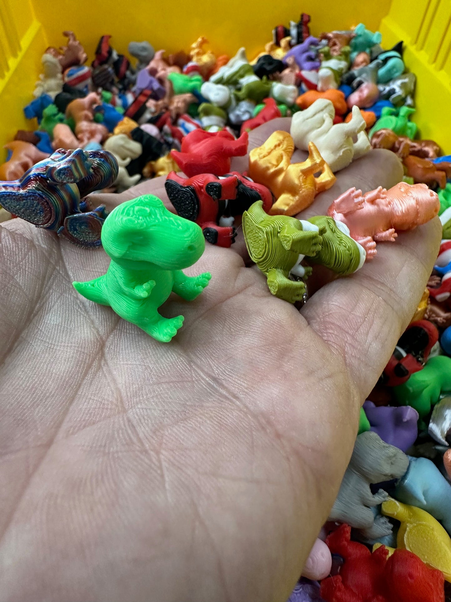 Bag Of Colorful Assorted Mini T-Rex Dinosaurs