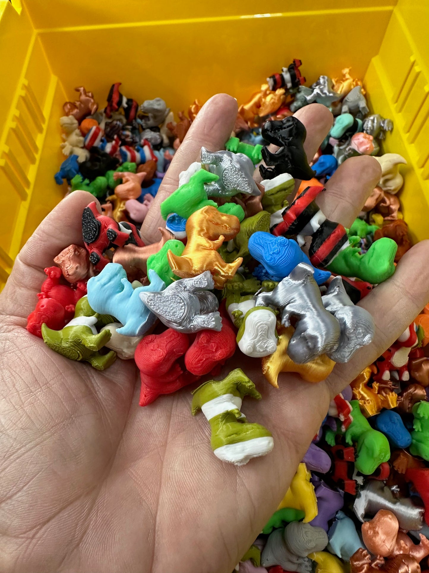 Bag Of Colorful Assorted Mini T-Rex Dinosaurs