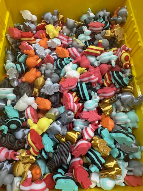 Bag Of Colorful Assorted Mini Bunnies