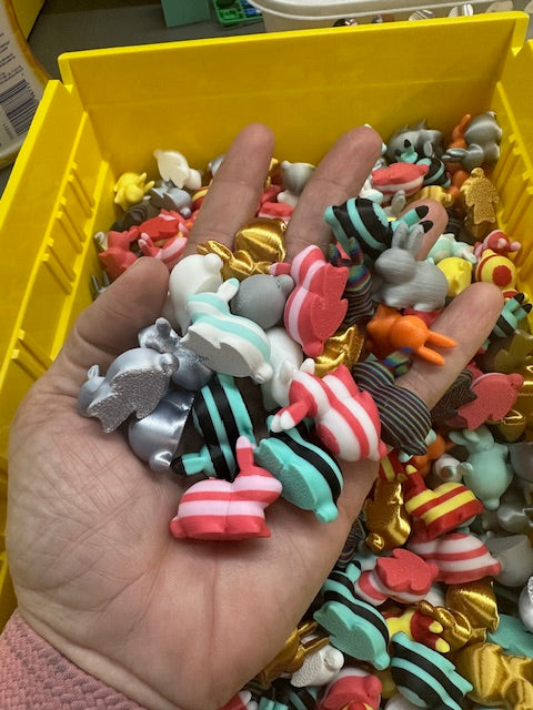Bag Of Colorful Assorted Mini Bunnies