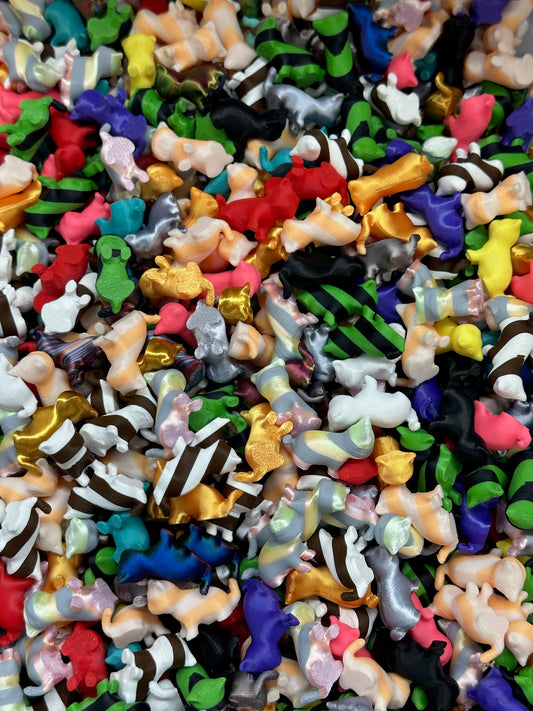 Bag Of Colorful Assorted Mini Kitty Cats