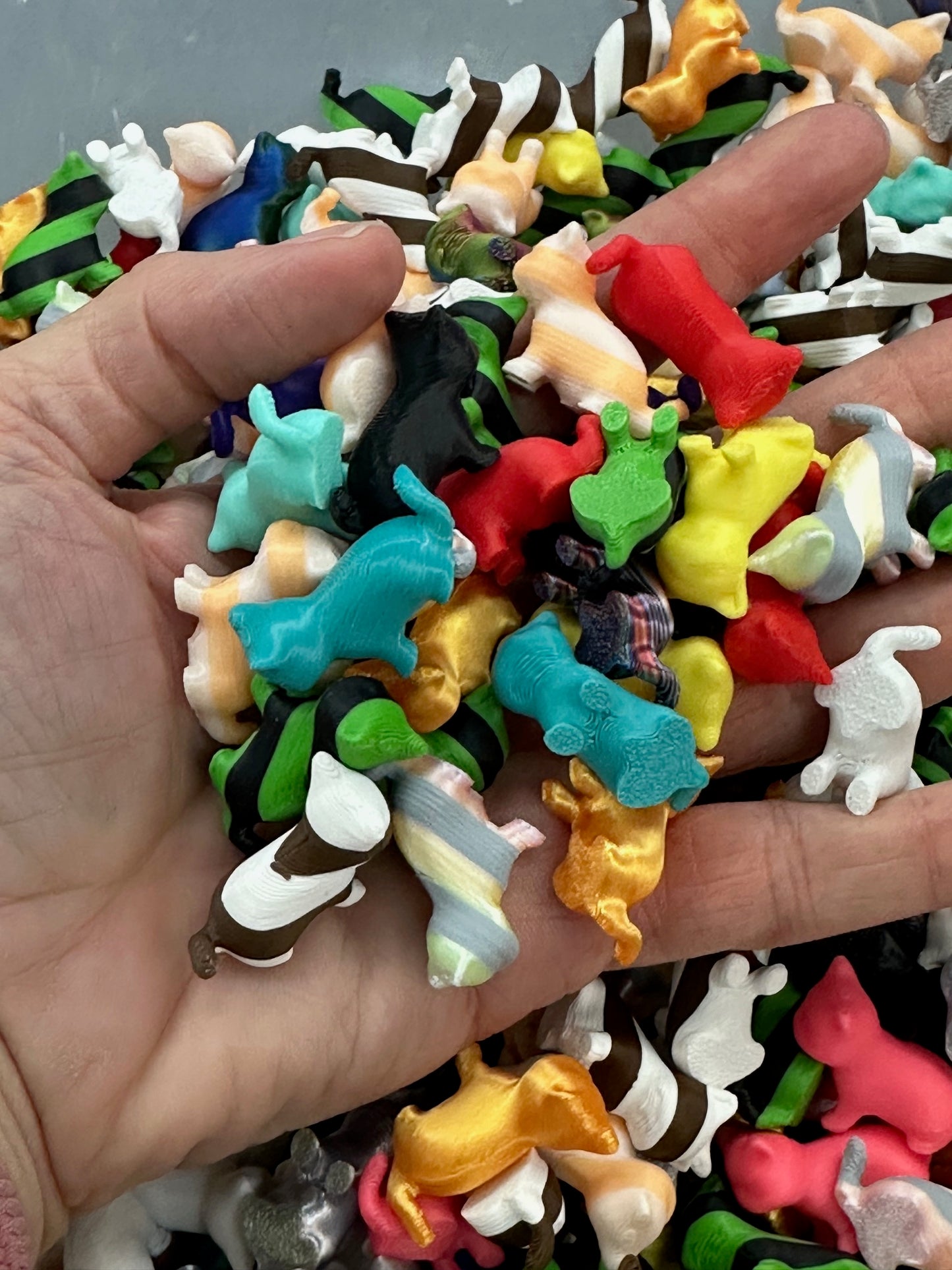 Bag Of Colorful Assorted Mini Kitty Cats