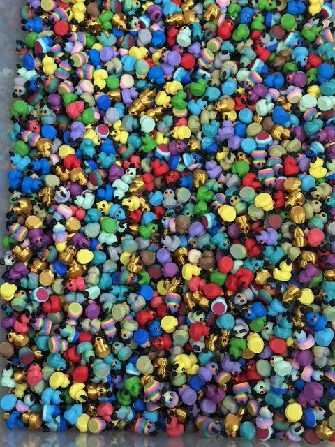 Bag Of Colorful Assorted Mini Ducks With Mouse Ears