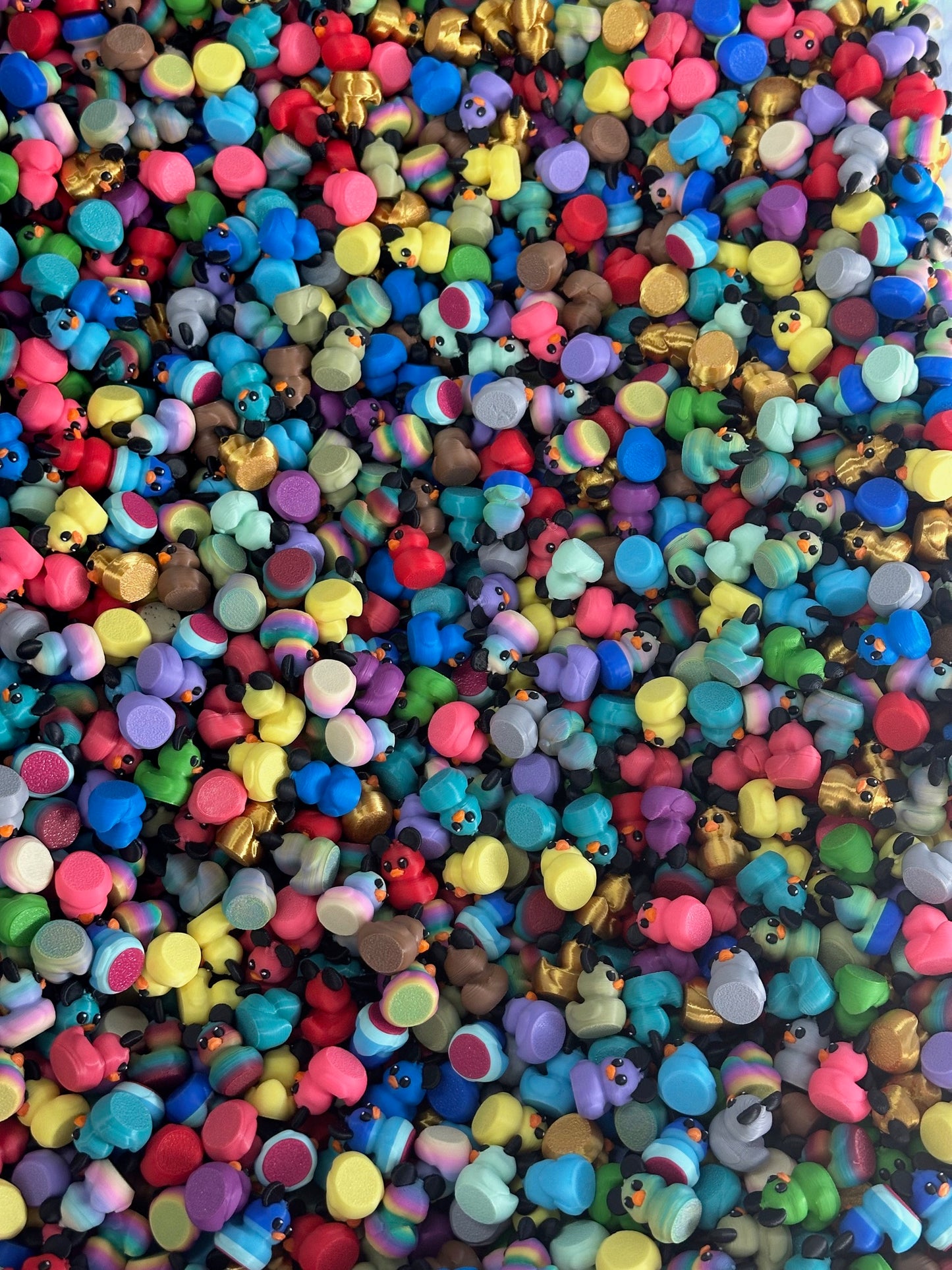 Bag Of Colorful Assorted Mini Ducks With Mouse Ears