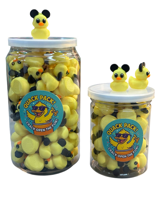 The Original Quack Pack! Pop A Can Of Mini Ducks With Mouse Ears